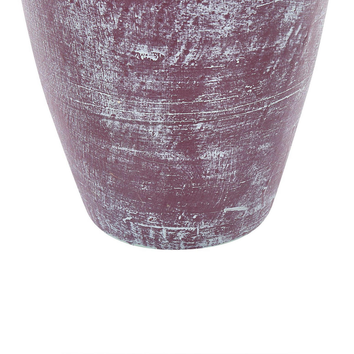 DEKORATIVNÍ VÁZA Terakota hnědá Kardia - hnědá, kámen (57cm) - Beliani