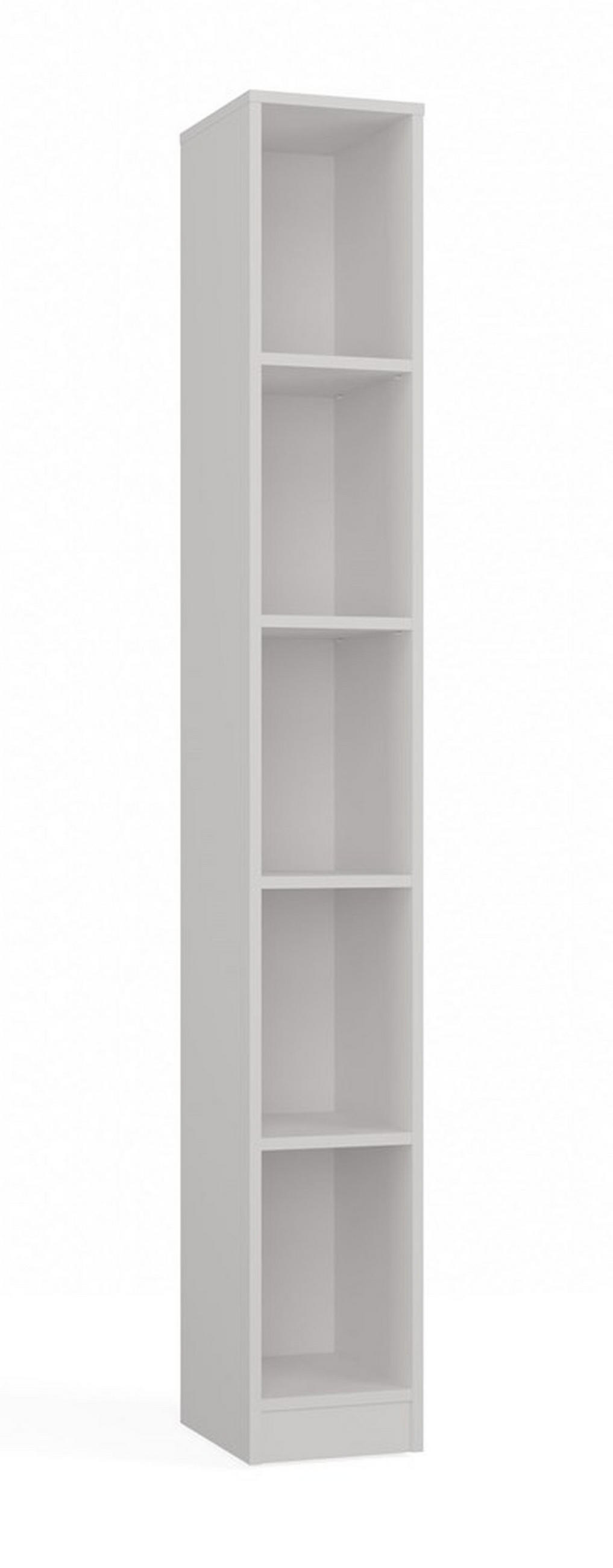 BÜCHERREGAL Weiß 25/182/30 - Weiß, Holzwerkstoff (25/182/30cm) - RAUMHIRSCH FURNITURE