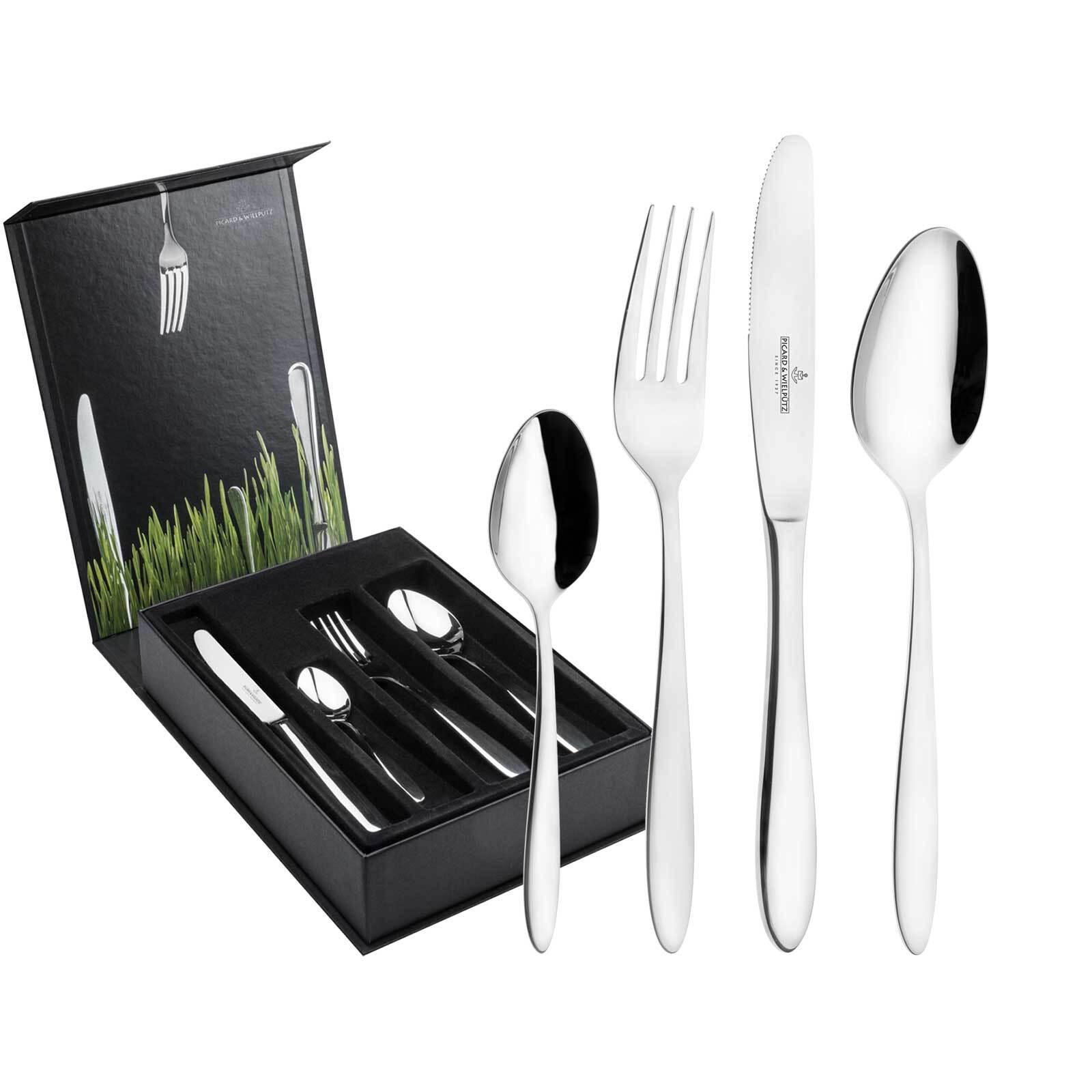 TAFELBESTECK INKL. BESTECKBOX Bozen silber 24er Set - Silberfarben, Metall - Picard & Wielpütz