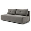 SCHLAFSOFA - Webstoff - Braun/Grau, Textil (200/86/102cm) - home24