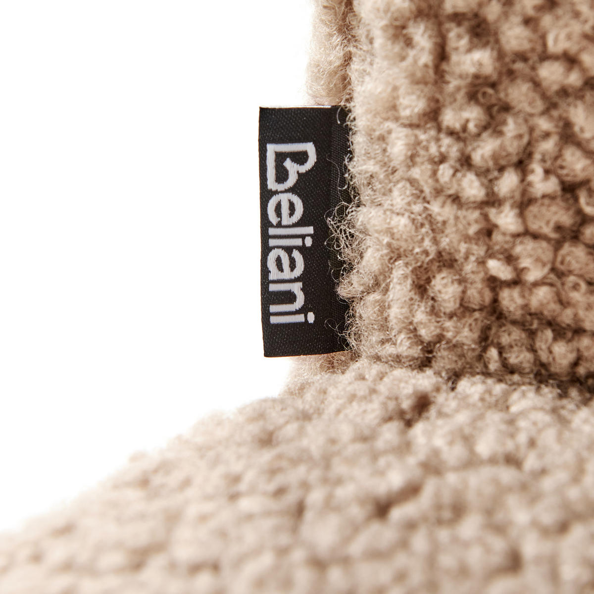 SESSEL Bouclé Beige Lovelock - Beige, Textil (67/86/70cm) - Beliani