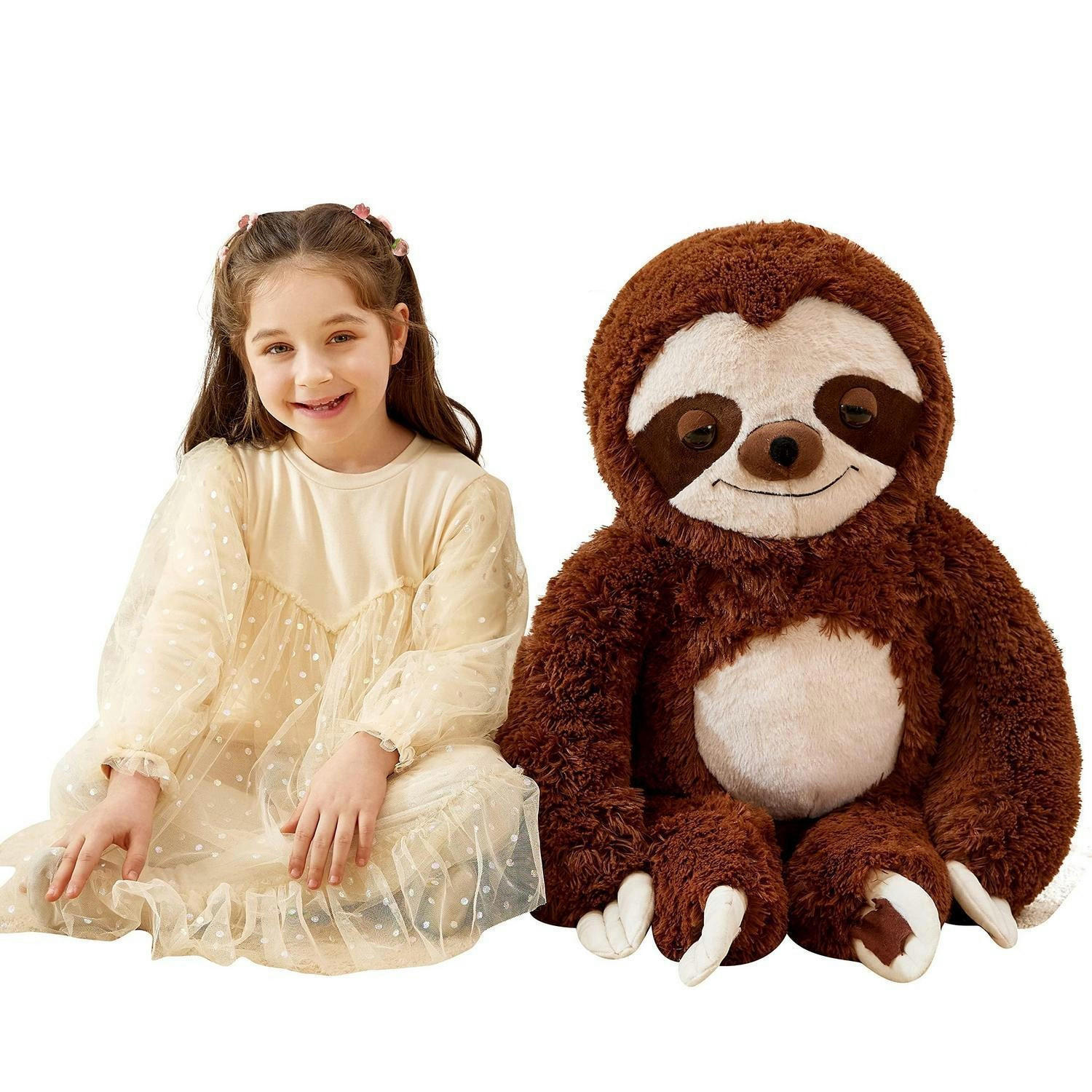 STOFFTIER Faultier 78 cm - Braun, Textil (32/78cm)