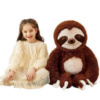 STOFFTIER Faultier 78 cm - Braun, Textil (32/78cm)