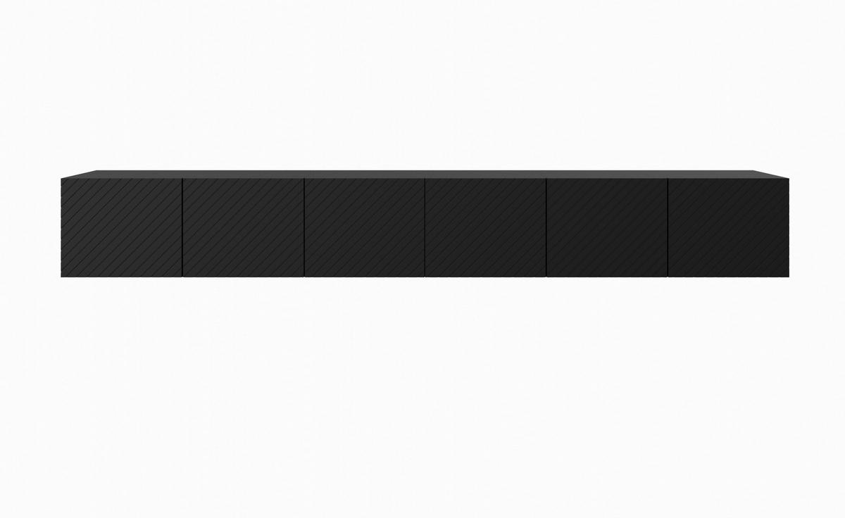 TV-SCHRANK KLER - Schwarz, Holzwerkstoff (300/41/40cm) - Meblini