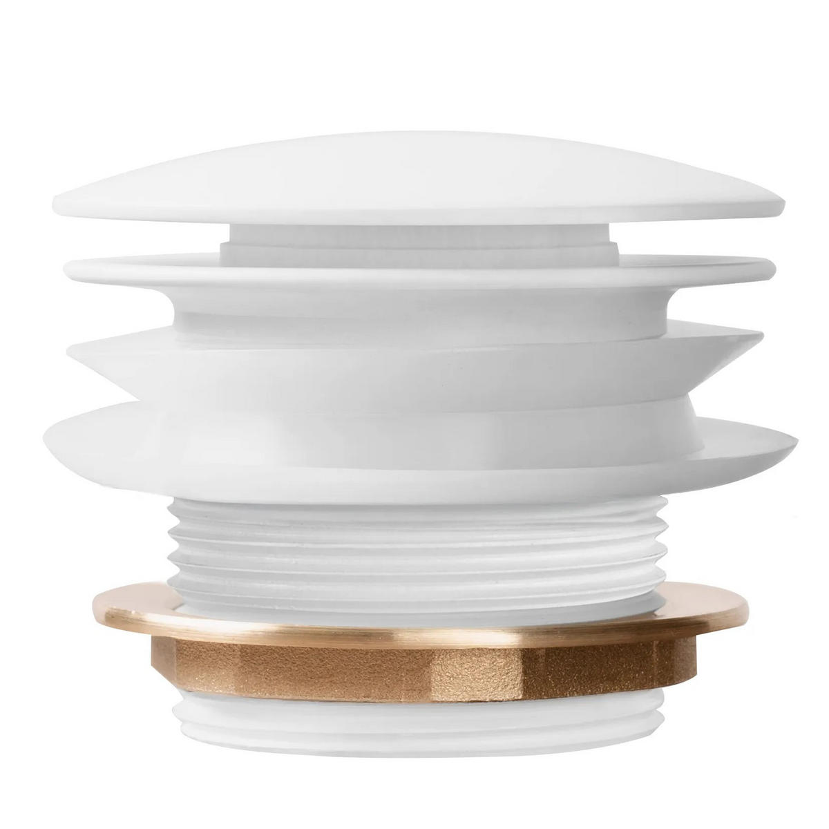 WANNE Stöpsel Klik-klak Rea White - Weiß, Metall (7/6/7cm) - REA