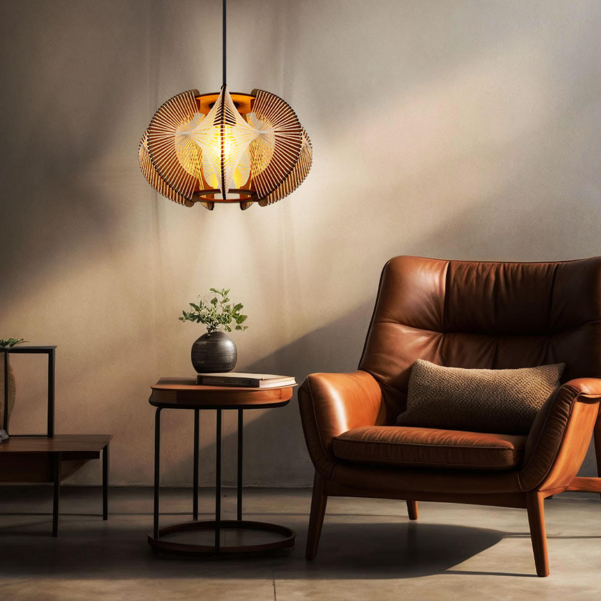 LED HÄNGELEUCHTE MDF Schwarz - Schwarz, Metall (44/44/150cm) - Nowa