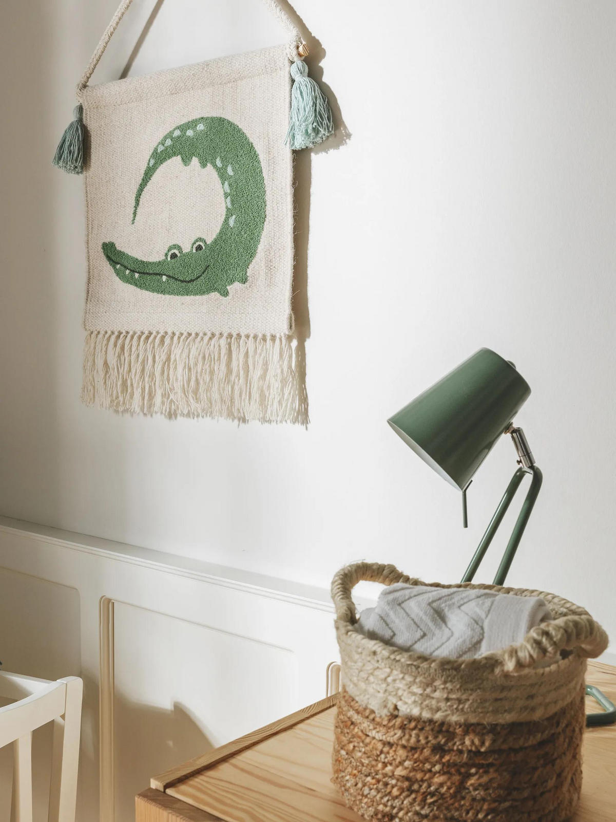 NÁSTENNÁ dekorácia Savannah Zelená 35x40 cm - zelená, textil/plast (35/40cm) - Lytte