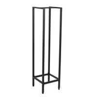 KAMINHOLZREGAL METALL SCHWARZ - Schwarz, Metall (35/140/35cm) - moebel17