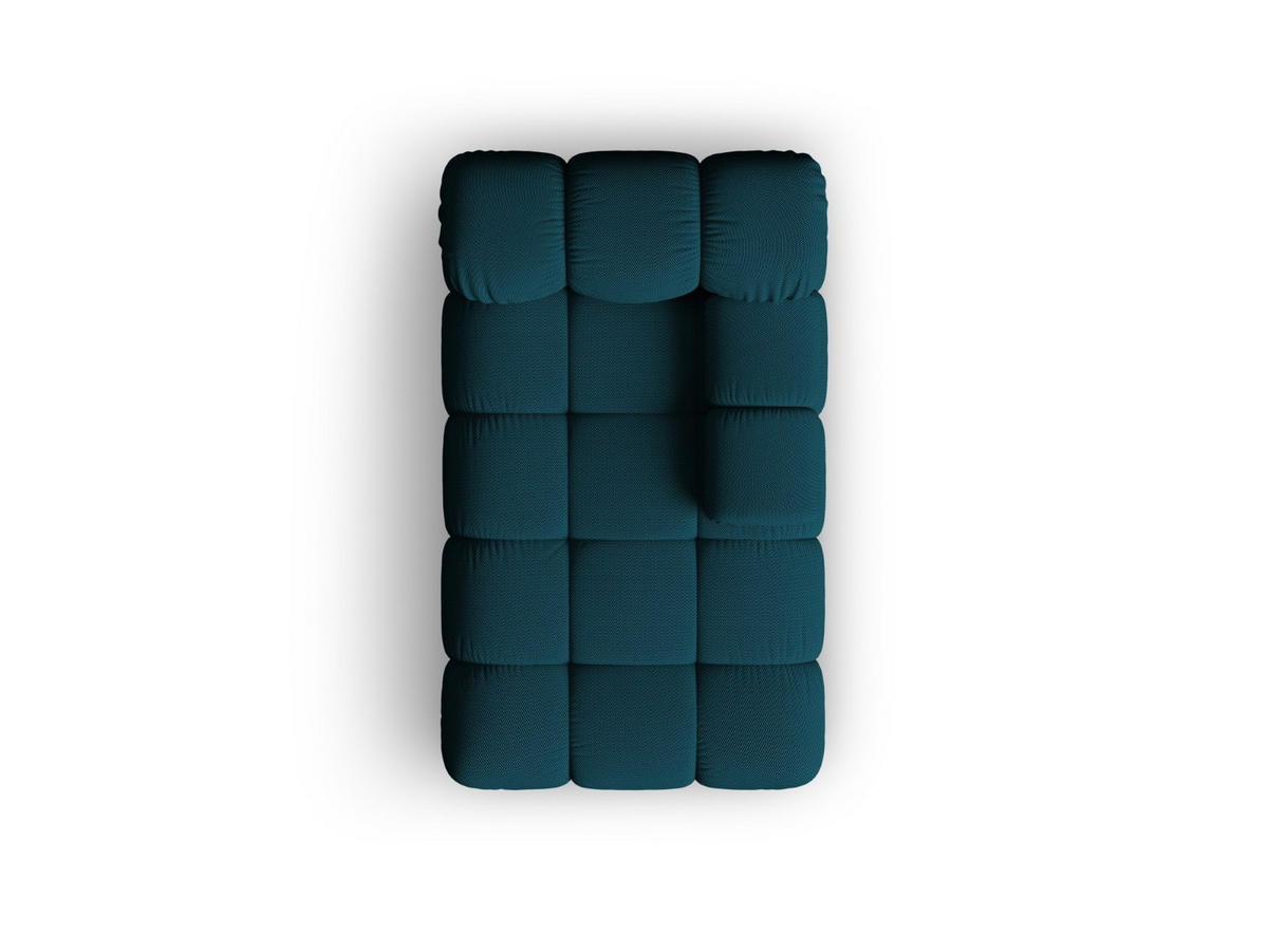 CHAISELONGUE rechts Bellis aus 3D-Stoff marineblau - Blau, Textil (94/70/155cm) - Micadoni