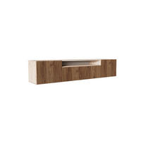 LOWBOARD VAREN 200/41/40 cm, Hängender TV-Schrank Eiche Artisan / Eichefarben - Eichefarben/Eiche Artisan, Holzwerkstoff (200/41/40cm) - MASSENO