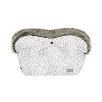 KINDERWAGEN-HANDWÄRMER Handwärmer Trendy weiß Handmuff, Fleecefutter, wasserabweisend, Druckknöpfe, Steppdesign - Weiß, Textil (50/3/30cm) - Kikka boo