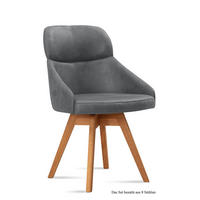 ESSZIMMERSTUHL drehbar (8er-Set) Drala 52x82x63 Eiche geölt/Grau - Eichefarben/Grau, Kunststoff (63/82/52cm) - 58aufmkessel