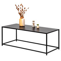 COUCHTISCH, schwarz, Metall - Schwarz, Metall (110/50/41cm) - eluno