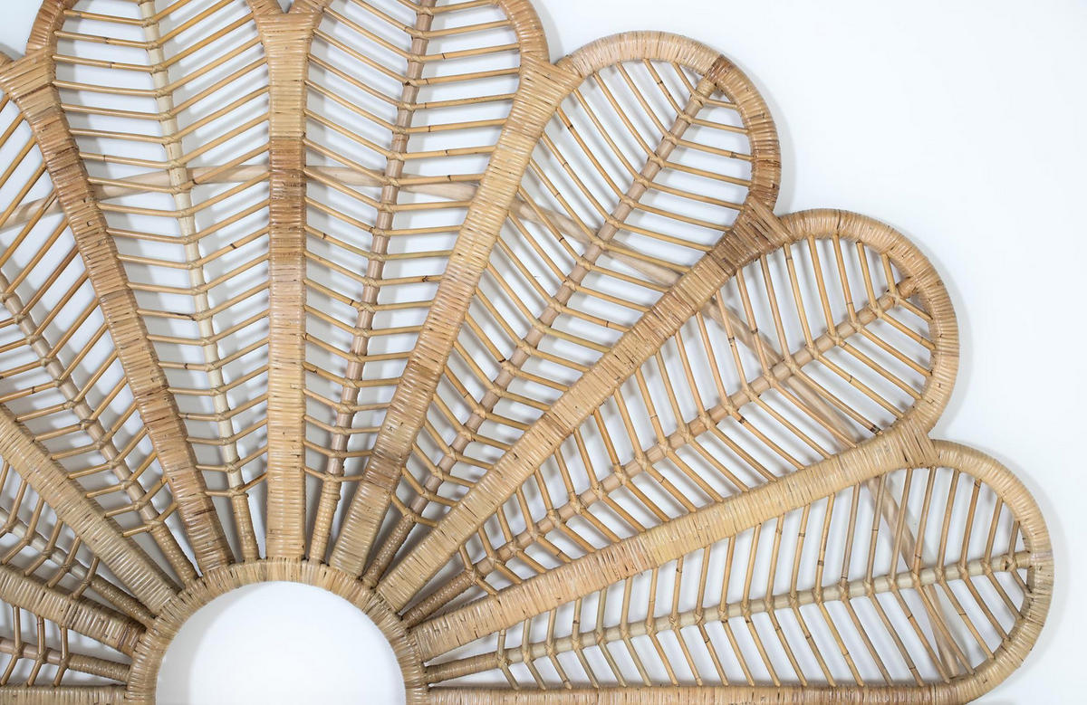 KOPFTEIL aus Rattan - Braun, Holz (180/155/4cm) - Giner y Colomer