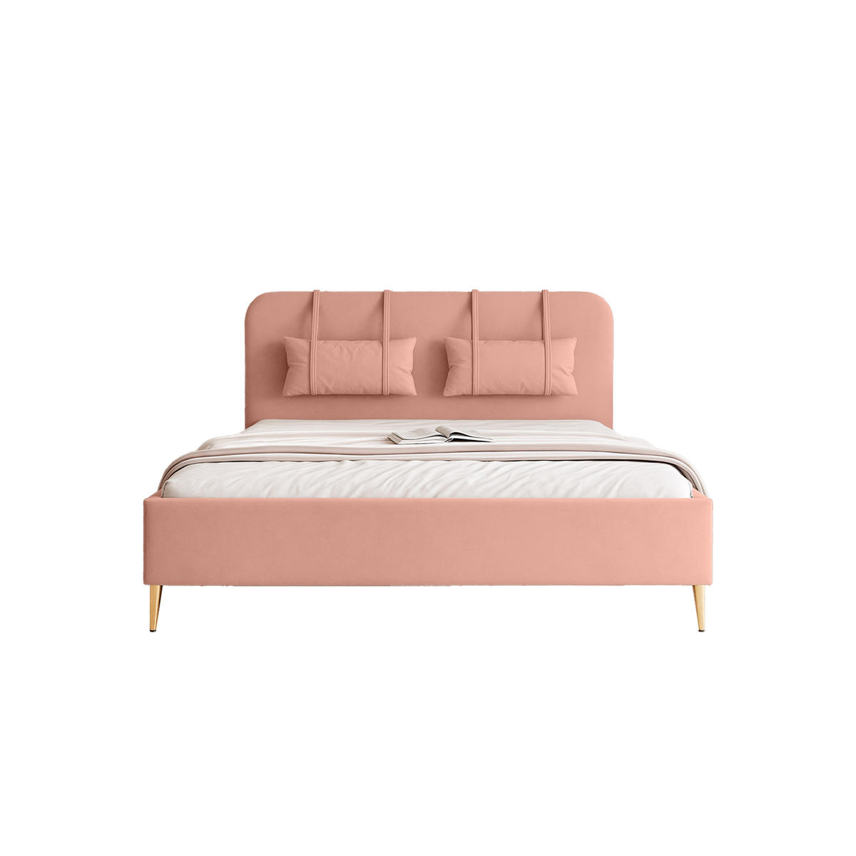 POLSTERBETT Rexal 120x200 cm, Altrosa - Pink, Textil (200/120cm) - Fedve