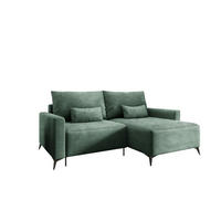 ECKSOFA Silves Mit Schlaffunktion - Grün, Holzwerkstoff/Textil (239/148cm) - Fun Möbel
