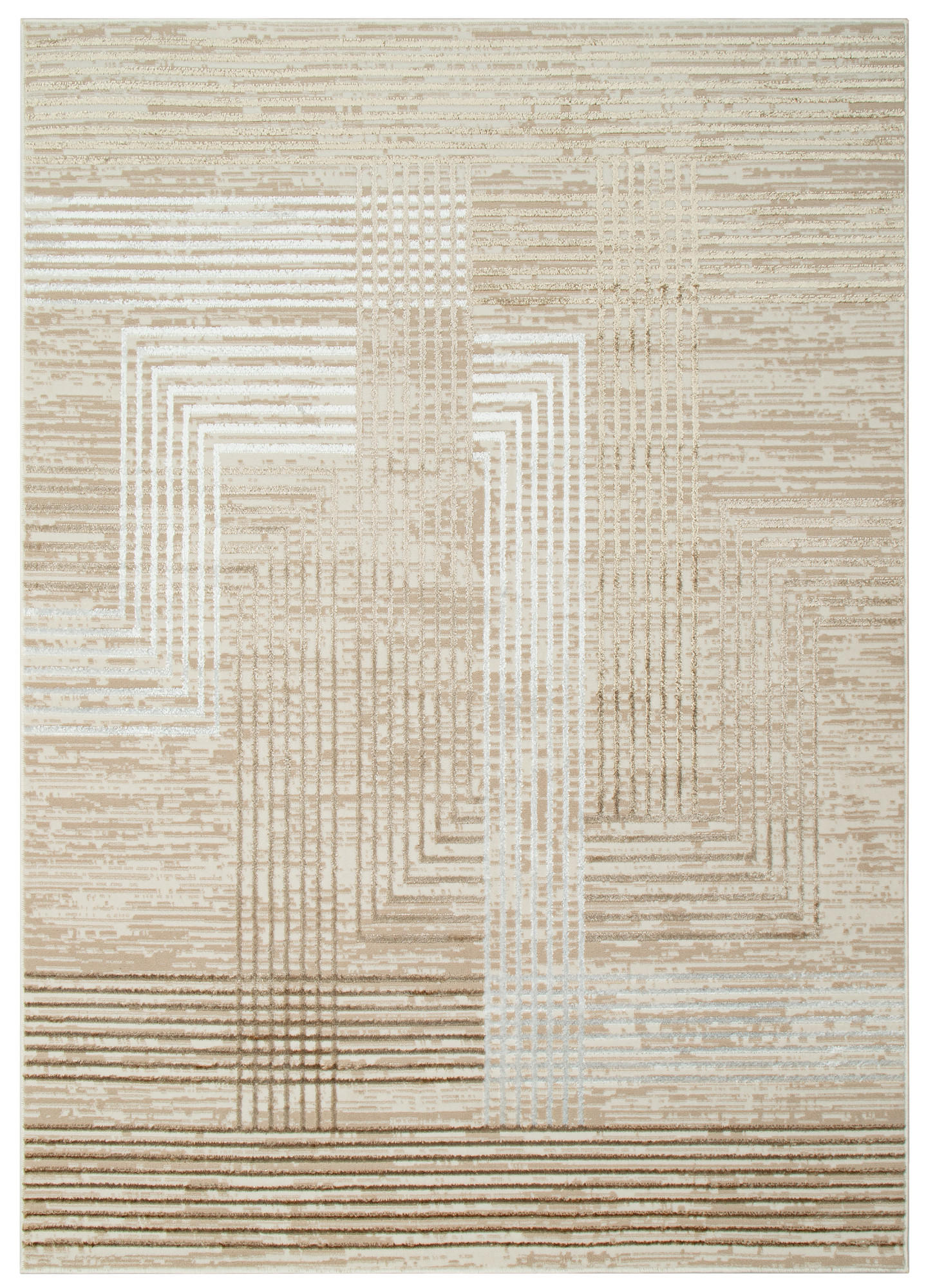 Tapiso Teppich Creme, Beige 300x400 cm