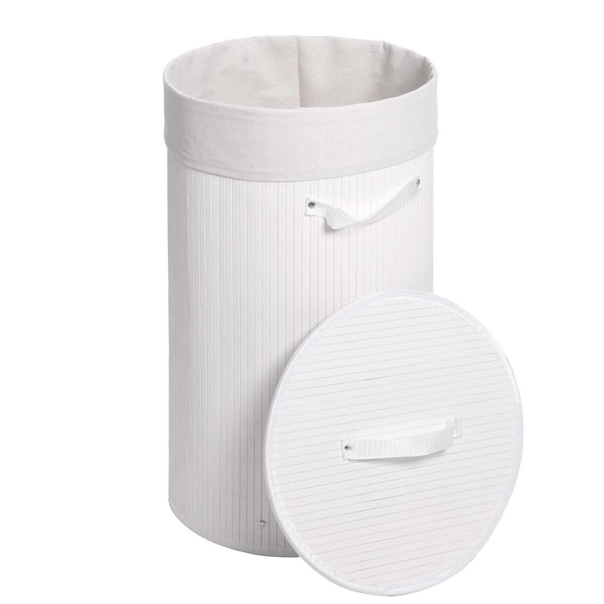 KOŠ NA PRÁDLO Bílý, krémově bílý - bílá/krémová, dřevo (35/59/35cm) - MCW