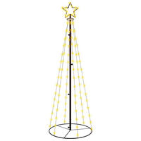 WEIHNACHTSBAUM Kegelform Warmweiss 108 Leds 70/180 Cm - Weiß, Metall (180cm) - vidaXL