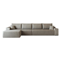 ECKSOFA 340/175/83 cm Kamel mit L-förmiger Chaiselongue, Linke Seite - Braun/Cappuccino, Textil (340/175cm) - Oxeza