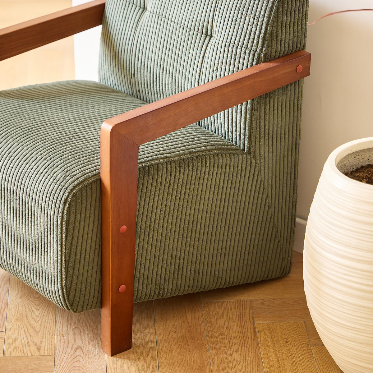 SESSEL Holz Grün - Grün, Holz (59.5/67.5/60.5cm) - Nordlys