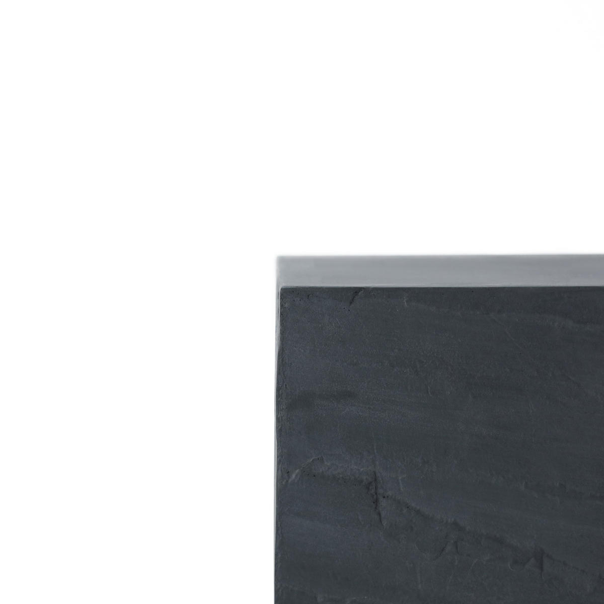 BEISTELLTISCH COLORADO aus GF-Beton, Wetterbeständig, 45x45x51 cm - Dunkelgrau, Naturmaterialien (45/45/51cm) - Elementi