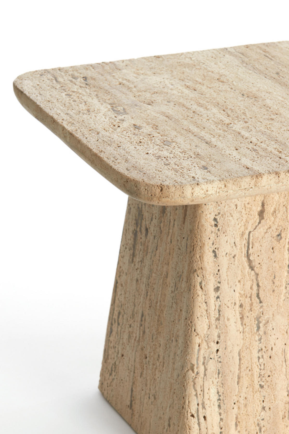 BEISTELLTISCH Kepami Braun 45/45/42 cm - Braun, Stein (45/45/42cm) - Light & Living
