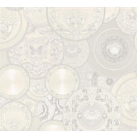 VLIESTAPETE Blau 53/1005 cm - Silberfarben/Weiß, Kunststoff/Textil (70/1cm) - KUNSTLOFT