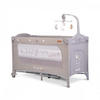REISEBETT Once upon a time grau 2 Ebenen, Seiteneingang, Matratze, Mobile - Grau, Kunststoff (60/120cm) - Cangaroo