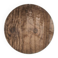 GLASPLATTE für Kamin Ø 100 cm - Braun, Glas (100/100/0.4cm) - TULUP