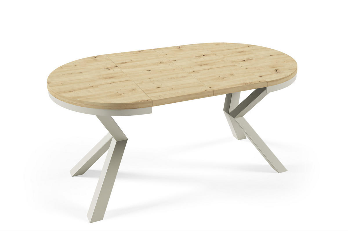 ESSTISCHE NORVIX - Kaschmir/Eiche Artisan, Holzwerkstoff (100/100/76cm) - Meblini
