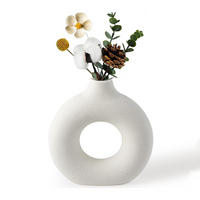 VASE 18 cm Keramik - Weiß, Keramik (18cm) - LIBRATON