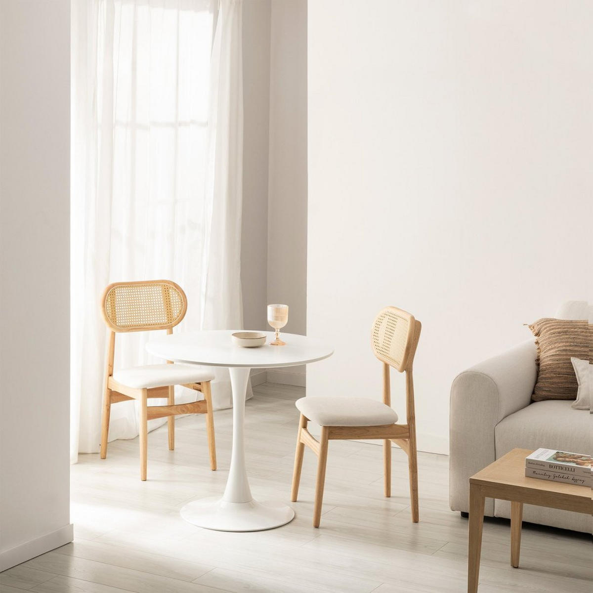 ESSTISCH Cory Weiß 80 cm x 73 cm - Weiß, Holzwerkstoff (80/80/73cm)