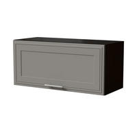 KLAPPHÄNGESCHRANK Salo W4B/80 Schwarz / Dust Grey Matt 80 / 32,5 / 36cm - mit Blum Aventos Klappenbeschlag - Schwarz/Grau, Holz/Holzwerkstoff (80/36/32.5cm) - Feldmann-Wohnen