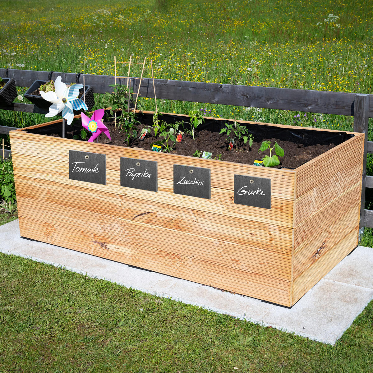 10XSCHIEFER-PFLANZENSCHILDER - Anthrazit, Stein (10/7/0.5cm) - Relaxdays