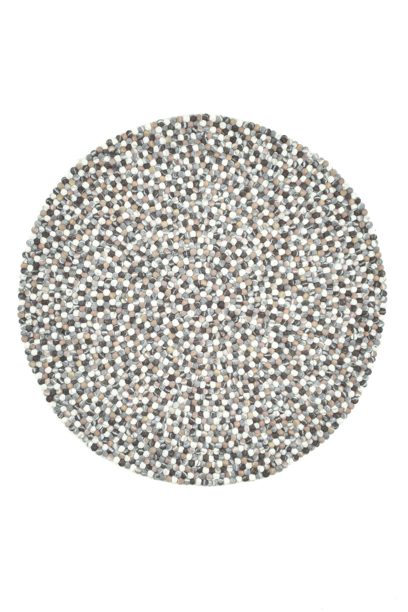 FILZTEPPICH Felty 120x120 cm - Naturfarben, Textil (120/120cm) - THEKO