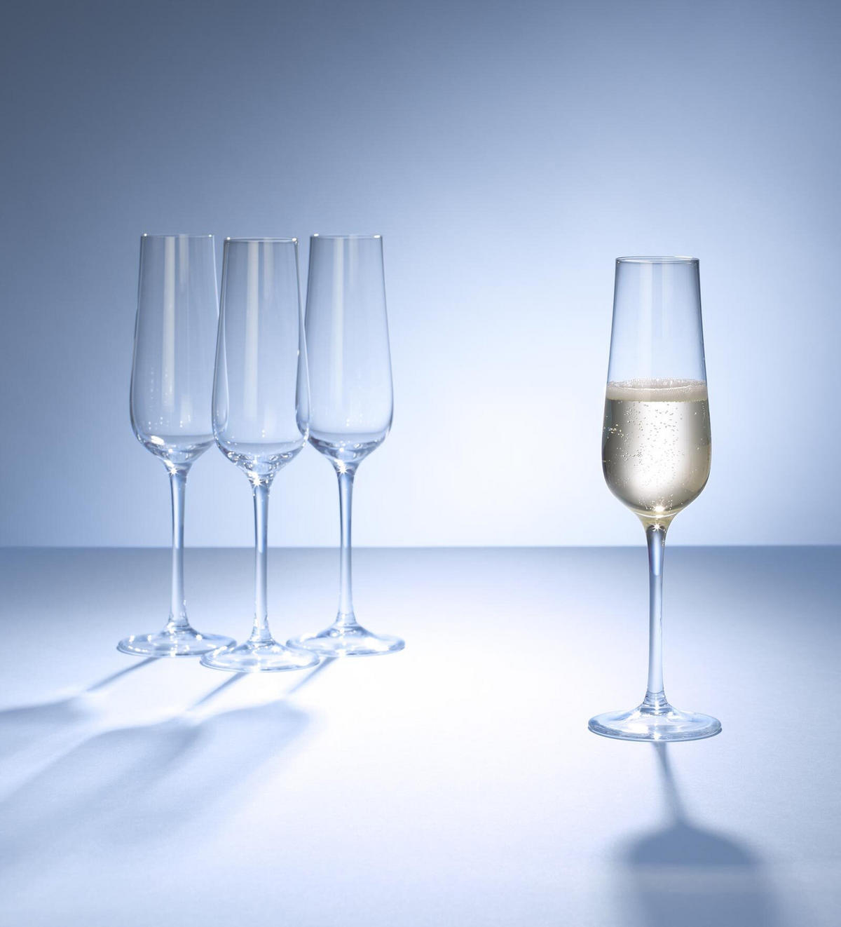 CHAMPAGNERGLÄSER Purismo Specials transparent 120 ml 4er Set - Transparent, Glas (0.12L) - Villeroy & Boch