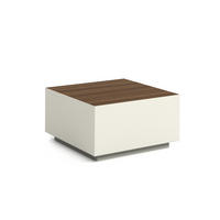 COUCHTISCH QUADRA - Kastanienfarben/Kaschmir, Holzwerkstoff (65/65/35cm) - Meblini
