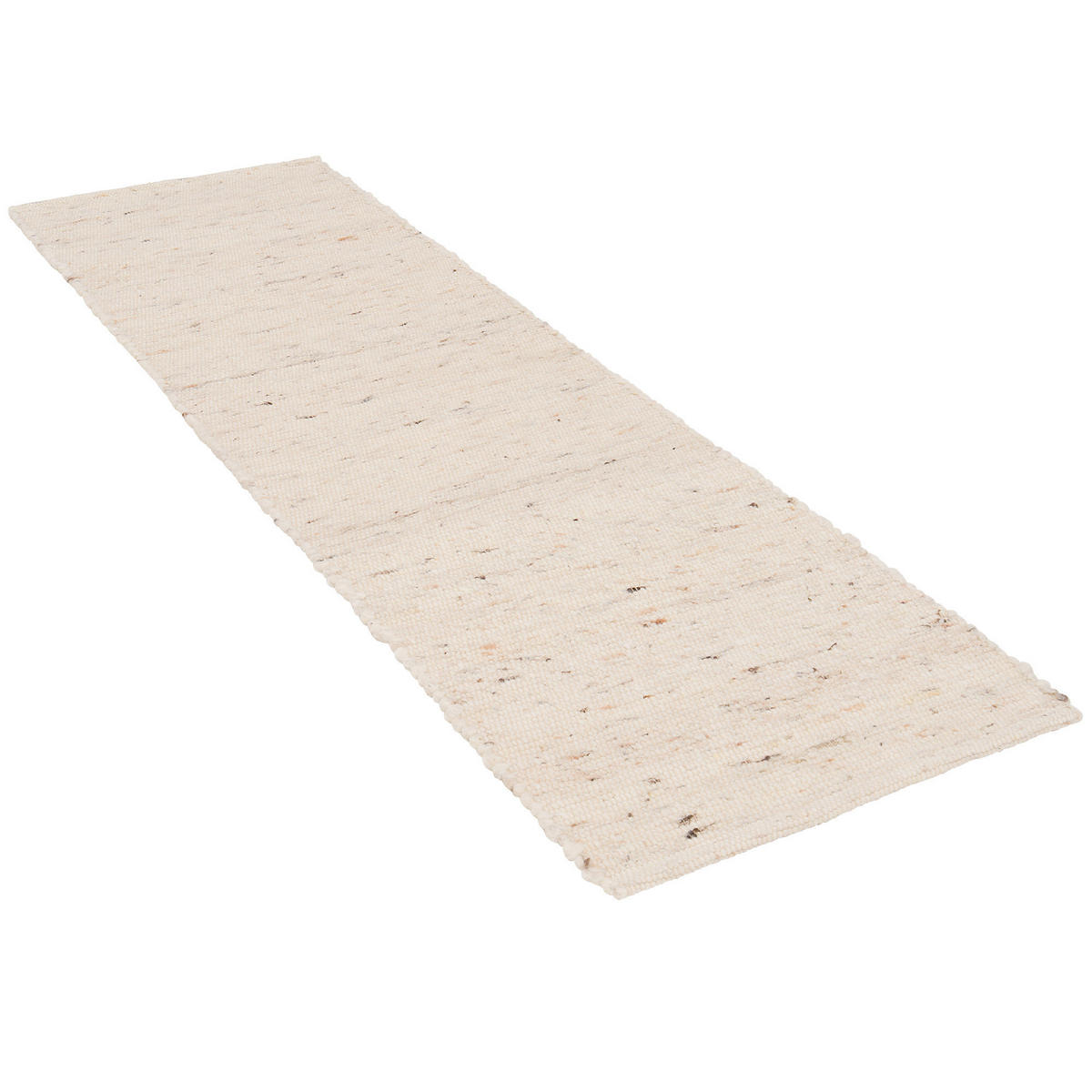 NATUR TEPPICH LÄUFER WOLLE ALASKA MELIERT - Beige, Textil (90/160cm) - Pergamon