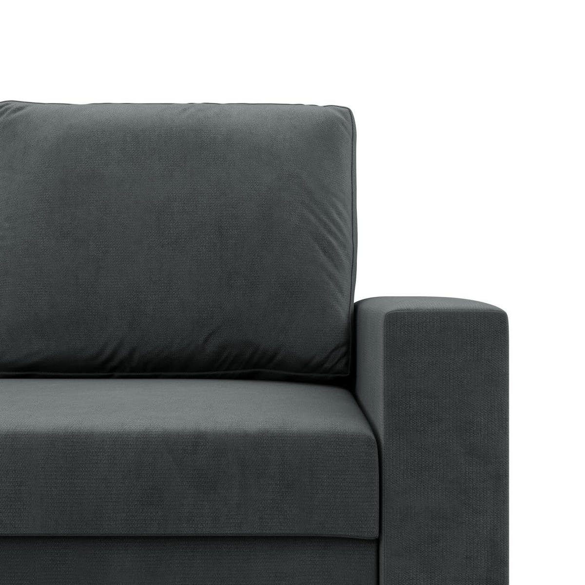 LOUNGESESSEL NEO, Dunkelgrau - Grau, Textil (83/85/92cm) - Mebligo