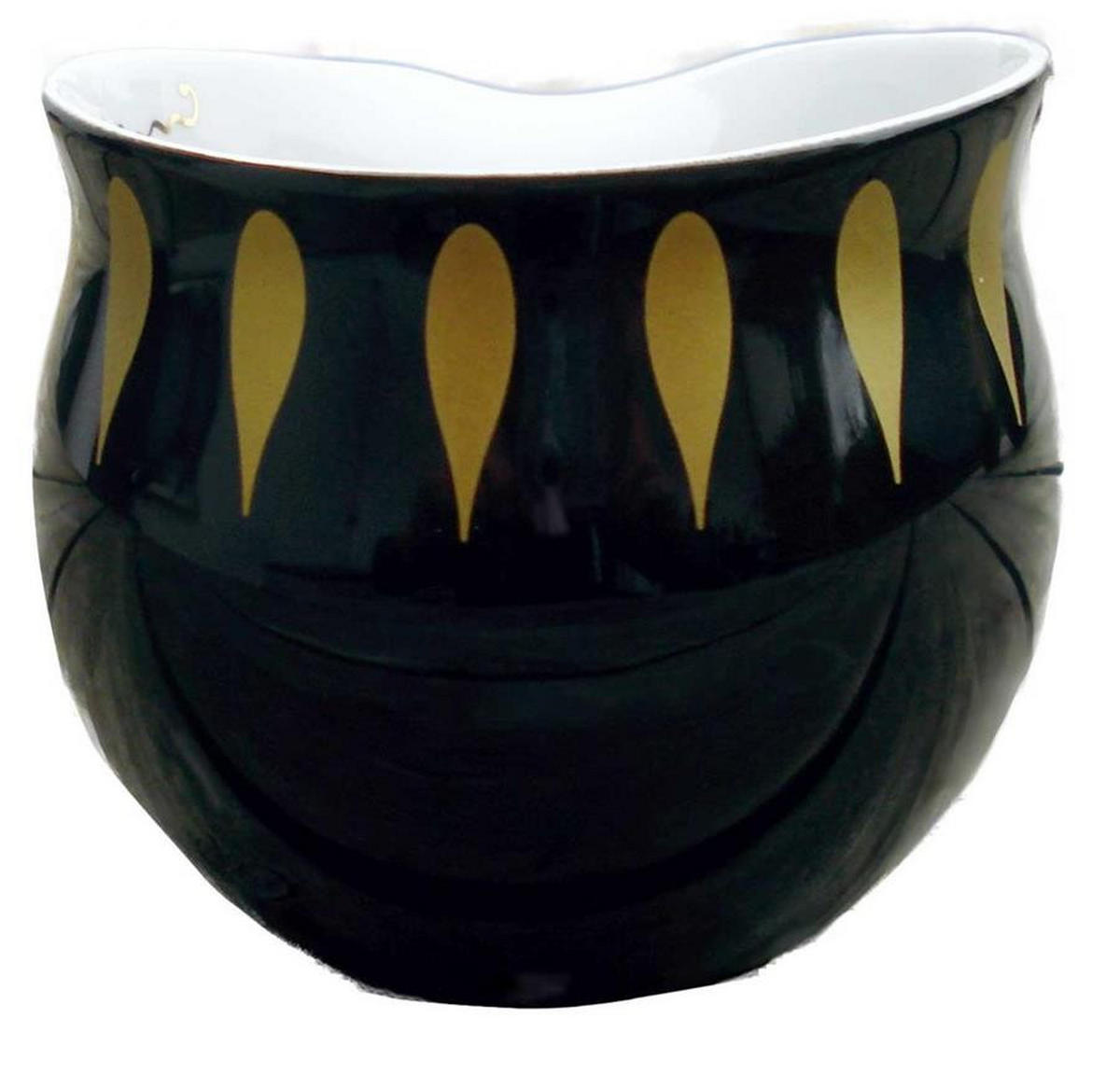KAFFEEBECHER black & drops Gold - Goldfarben, Keramik (0.28L) - Luigi Colani Porzellan