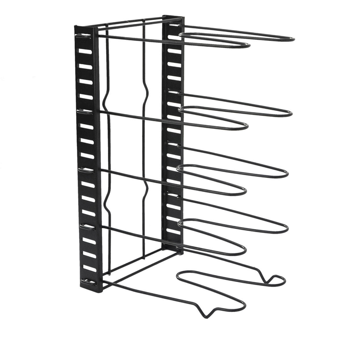 TOPFREGAL 39/26/21,5 cm mit 5 Ablagen - Schwarz, Metall (21.5/26/39cm) - MAKLIK
