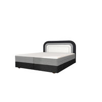 BOXBETT - Bett 10 NEST - Aragon - 180x200 cm - Stilvolles Kopfteil als eleganter Blickfang - Schwarz, Holz (180/200cm) - ROYAL24_MARKT