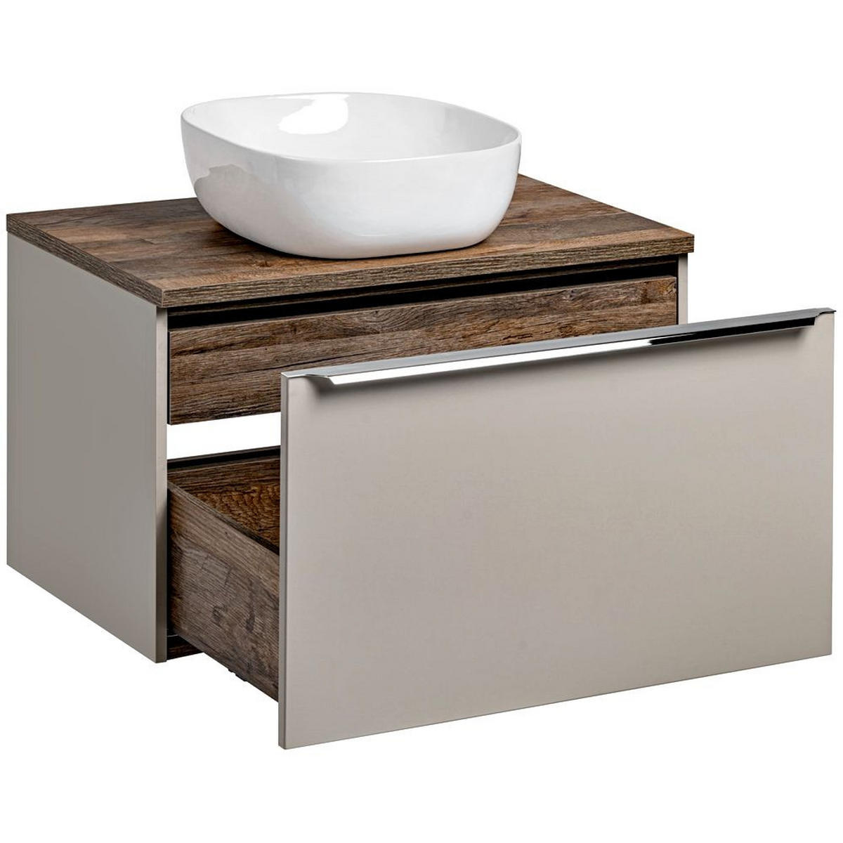 WASCHTISCH Puebla-56 - Beige, Holzwerkstoff (80/64/46cm) - Lomado