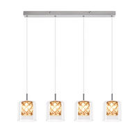 HÄNGELEUCHTE Mark 58/5/140 cm - Silberfarben, Metall (5/58/140cm) - Nettlife