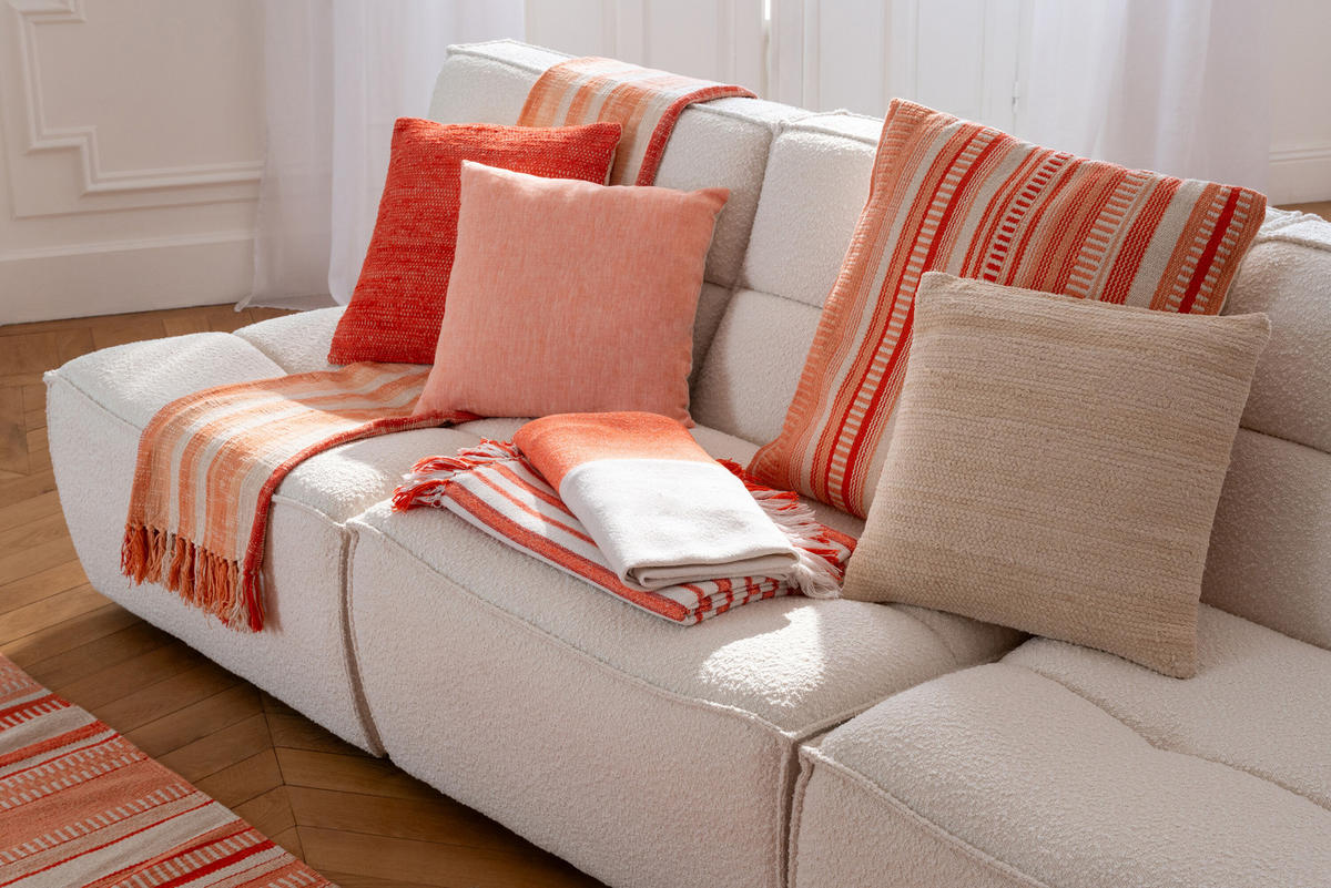 KISSEN KR Rot - Rot, Textil (45/45cm) - J-Line