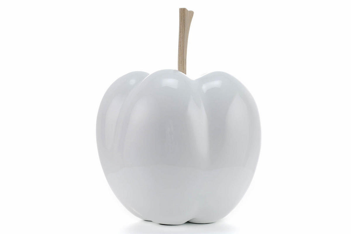 SKULPTUR Weiß 30/24 cm - Weiß, Stein (30/24/24cm) - KUNSTLOFT