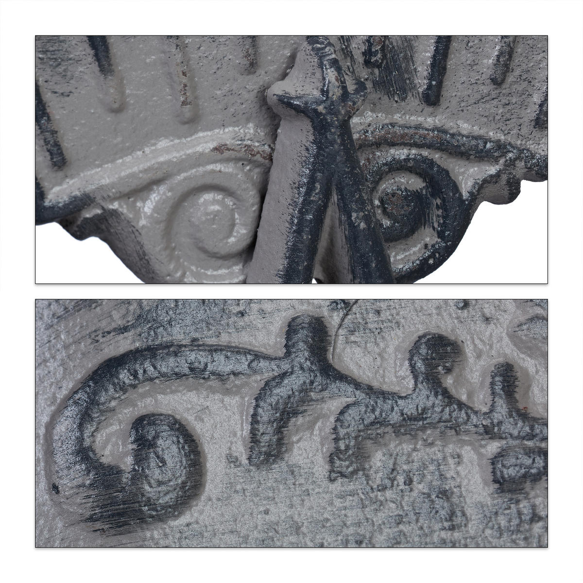 DEKORATÍVNA váha - sivá, kov (24cm) - Relaxdays