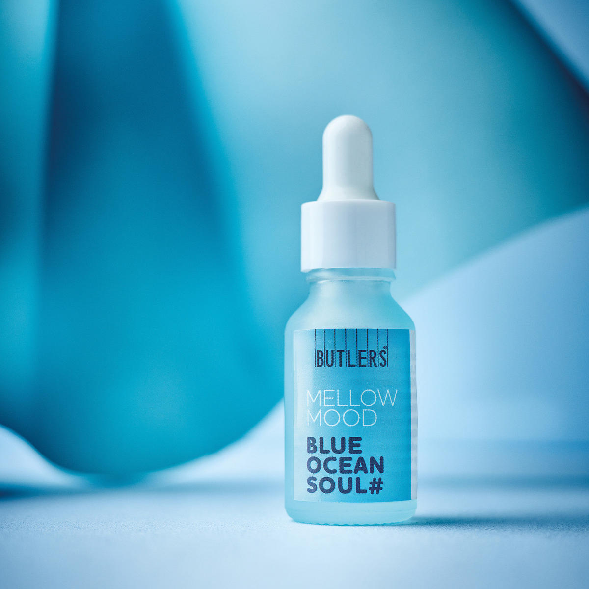 DUFTÖL Mellow Mood Blue Ocean Soul - Pastellblau, Glas/Kunststoff (3/9/3cm) - BUTLERS