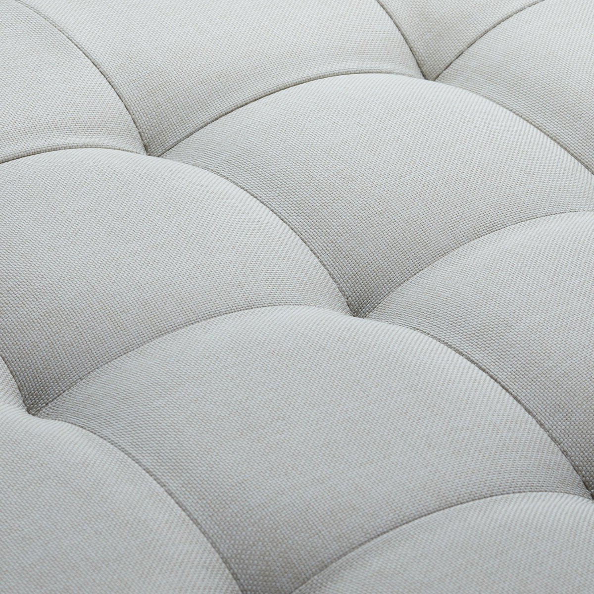 SITZHOCKER - Creme, Holzwerkstoff/Textil (38/38/38cm) - Relaxdays